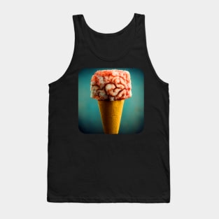 Ice cream brain Tank Top